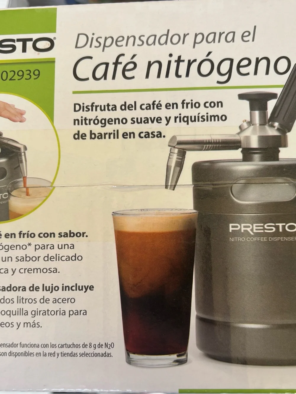 New in Box Presto Black Nitro Coffee Dispenser - Nitro Cold Brew Infuser